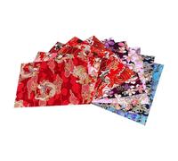 JEWEDECO 10 Piezas de Tela de Algodón para Costura Artesanal Estampados Mixtos, Tacto Suave, Adecuado para Manualidades y Proyectos Hechos a Mano