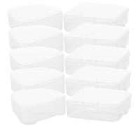 JEWEDECO 10 piezas Estuche para Esponjas de Maquillaje Contenedor Duradero y Ligero para Polvos Protector Compacto para Guardar Puff Cosmético Adecuado para Uso Diario y Diferentes Formas