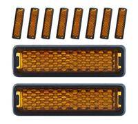 JEWEDECO 10 Placas Reflectantes Naranjas para Pedales de Bicicleta Lámina Reflectante de Seguridad para Ciclismo Nocturno en Bicicletas de Montaña y Carretera Estilo Varios Estilos