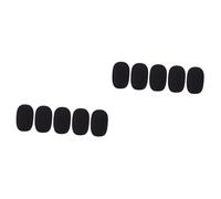 JEWEDECO 10piezas Cubiertas De Micrófono De Esponja Antiviento Accesorios Prácticos Para Grabación y Ktv Color Negro Diseño y De Limpiar
