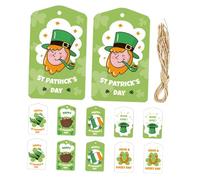 JEWEDECO 12piezas Etiquetas De Día De San De Colgantes Diseño De Para Decoraciones y Manualidades Irlandesas