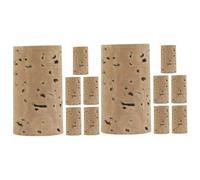 JEWEDECO 12piezas Tapones De Corcho Natural Para Flauta Accesorios Para Instrumentos De El Rendimiento y Previene Fugas De Aire