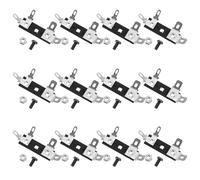 JEWEDECO 15 Conectores de Terminal para Altavoz Resorte, Placa de Liberación Tornillos y Tuercas, Tira de 4 Posiciones para Cables de Amplificador y Woofer, Accesorios para