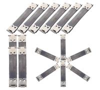 JEWEDECO 16 Piezas de Bisagras de Metal para Bolsa de Costura, Marco Flexible Ligero y Exquisito para Hacer Bolsos y Monederos de Bricolaje