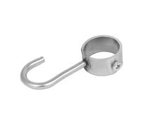 JEWEDECO 2 Ganchos Redondos Fáciles de Usar y Muy Convenientes para Organización de 32mm de Acero Inoxidable para Colgar en Armario o Cocina
