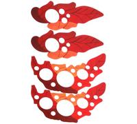 JEWEDECO 2 Juegos de Protectores Adhesivos para Guitarra Acústica en Color Rojo Diseño de Hoja de Uva, Material Pvc Resistente y Fácil de Colocar para Protección contra Golpes