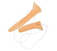 JEWEDECO 2 Piezas nariz de pinocho mago de nariz larga nariz de cosplay elegante Nariz larga de Halloween Nariz de madera pequeño puntal de nariz larga nariz de simulación de fiesta Vinilo