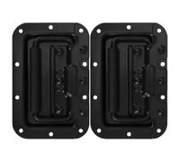 JEWEDECO 2 Tiradores de Cajón Negros Diseño Sofisticado para Cajas de Herramientas y Resorte de Hierro, Fácil Instalación Viajes de Negocios