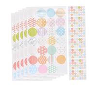 JEWEDECO 20 hojas Pegatinas de Refuerzo para Papel Etiquetas Autoadhesivas Transparentes para Reparación de Sueltas Unidades para Archivadores y Cuadernos Adhesión Duradera
