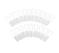 JEWEDECO 20 Precintos de Transporte Blancos Mecanismo de Cierre de Hebilla, Accesorios de Bloqueo para Ropa y Otros Objetos en Procesos de Gestión y Sellado