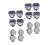 JEWEDECO 24piezas Contenedor De Hojalata Para Chuches Comunión Tarros Redondos Decorativos Almacenamiento De Dulces