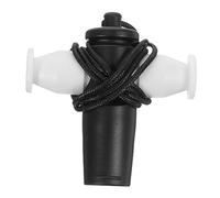 JEWEDECO 2piezas Samba Whistle Abs Para Método Orff Instrumento Musical Tone Práctico y Portátil Para Adultos y Niño Niña Diseño Resistente Color Negro