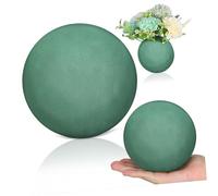 JEWEDECO 3 Bolas de Espuma Verde para Flores y Plantas Resina Fenólica, Preservación y Portabilidad Conveniente para Arreglos y Manualidades