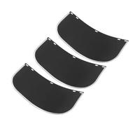 JEWEDECO 3 Piezas Protector Facial Protección Integral para Cascos de Seguridad Borde de Aluminio de 1.0mm, Color Negro para Soldadura y Resistencia a Altas Temperaturas