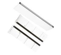 JEWEDECO 3 Piezas Tablero Acrílico para Monitor Panel Lateral para Notas Adhesivas Soporte de Mensajes para Ordenador para Oficina y de Escribir y Borrar Ahorra Espacio Escritorio