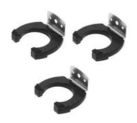 JEWEDECO 3 Soportes Metálicos para Micrófono Inalámbrico Ktv, Colgador de Pared para Micrófonos, Percha Resistente para Karaoke y Estudio, Accesorios para Montaje en Casa