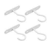 JEWEDECO 4 Ganchos Metálicos de Color para Colgar Plantas, Pared y Techo, Soporte Multiusos para Macetas, Linternas y Decoración Exterior E Interior, Colgador Resistente y Fácil