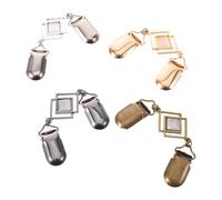 JEWEDECO 4 Piezas Conjunto de Broche para Chal Perla de Imitación y Aleación de Zinc, Accesorio Multifuncional y Elegante para Mujeres en Diversas Ocasiones y Viajes