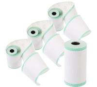 JEWEDECO 4 Rollos de Papel Térmico para Imprimir Recibos en Supermercados y Hospitales, Papel Verde Impresoras Térmicas