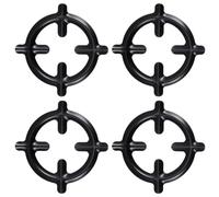JEWEDECO 4 Soportes de Hierro para Estufas de Gas, Rejillas para Ollas Redondas, Portavasos para Cafeteras y Lecheras, Juego de 4 Piezas, Compatibles Fogones de Gas para Cocina Doméstica