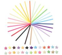 JEWEDECO 4050 Piezas Tiras de Papel Forma de Estrella para Origami, Fácil de Doblar y Papel de Colores para Manualidades en Festivales y Regalos Familiares