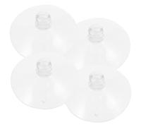 JEWEDECO 4piezas Ventosa Transparente Para Soporte De Guitarra Unidades Goma Fácil De Usar y Reemplazar