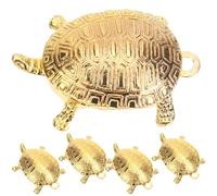 JEWEDECO 5 Llaveros de Tortuga Retro de Aleación Dorada para Bolso y Mochila Diseño Antiguo, Tacto Cómodo y Perfectos para Proyectos de Manualidades DIY