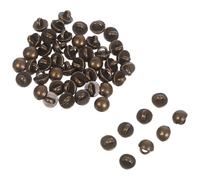 JEWEDECO 50 Mini Botones de Aleación de Zinc en Forma de Seta de 4mm para Costura Diy, Accesorios Vintage para Ropa de Muñecas y Proyectos Artesanales Decorativos