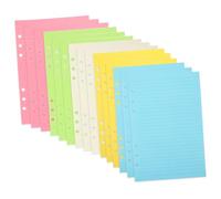JEWEDECO 50hojas Páginas De Recambio Para Cuaderno De Anillas Papel Suelto Para Notas Diarios y Planificadores Multiusos y Fácil De Usar