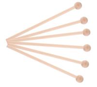 JEWEDECO 6 Baquetas Diseño Bien Elaborado de Madera de Percusión Extremo Esférico para Mejorar la Percepción del Ritmo para Marimbas y Enseñanza Escolar