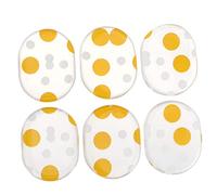 JEWEDECO 6piezas Almohadilla Silicona Autoadhesiva Para Silenciar Batería Control De Sonido y Reducción De Resonancias Instrumentos De Percusión Puntos Amarillos