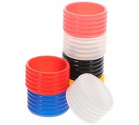 JEWEDECO 7 Anillos de Silicona para Raqueta de Tenis, Protectores Flexibles para Sobregrip Que Mantienen la Cinta en Su Lugar, Accesorios Cómodos para Jugadores Que Sudan