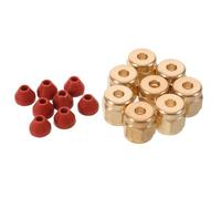 JEWEDECO 8 Piezas Boquilla de Cobre y Uso Multipropósito para Máquina de Humo con Junta de Silicona Instalación Rápida Accesorios para Equipos de Escenario en Fiestas y Conciertos Dj