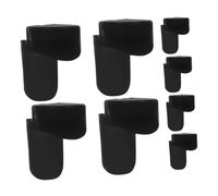 JEWEDECO 8 Piezas Soporte para Dedos de Clarinete de Silicona Negra, Reposapulgares Redondos Mango Largo, Almohadillas Pequeñas y Livianas para Apoyo Cómodo al Tocar Clarinete y Oboe