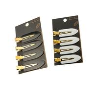 JEWEDECO 8 Pinzas Cabello en Forma de Hoja sin Costuras, Clips de Posicionamiento Firmes y Ligeros para Todo Tipo de Cabello, Accesorios Ideales para Maquillaje y Peluquería