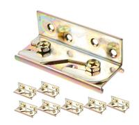 JEWEDECO 8piezas Soportes De Metal Para Patas De Cama Ganchos Para Barandillas Accesorios De Fácil Instalación