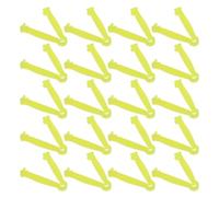 JEWEDECO Abrazaderas de Cordón Umbilical Corte y Sujeción Precisos 100 Piezas para Lechones de Plástico Amarillo Uso en Granjas Porcinas Proceso de Parto