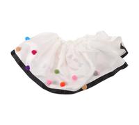 JEWEDECO Accesorio de Cuello Falso para Cosplay de Bufón con Tela Brillante y Tejido Ligero para Ajuste Cómodo en Espectáculos y Circos