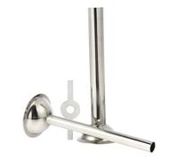 JEWEDECO Accesorios para Embutidos Embudo de Acero Inoxidable 420, Tamaño 12mm y 19mm, Kit de 2 Piezas para Máquina Picadora de Carne Doméstica de 55mm, Herramientas Profesionales