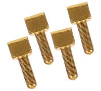 JEWEDECO Accesorios Profesionales 4 Tornillos Alta Resistencia y Antiherrumbre Dorados de Metal para Reparación de Vara de Violonchelo para Reparación de Instrumentos Musicales