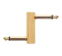 JEWEDECO Adaptador de Pedal de Efectos Guitarra 6,35 MM Conector Recto, Acoplador para Cable Patch, Adecuado para Uso en Conciertos y Grabaciones