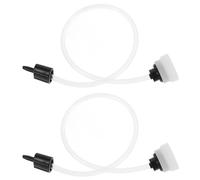 JEWEDECO Adaptador para Selladora al Vacío de Plástico Blanco, Tubo de Vacío 2 Piezas Conexión Fácil para Prolongar Vida Útil de Alimentos en Cocina