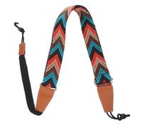 JEWEDECO Ajustable Nylon y Cuero para Ukelele sin Taladro Doble Gancho en J de Hombro para Accesorios de Ukelele