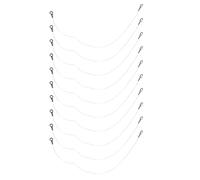 JEWEDECO Alambre Cortador para Pasteles y Quesos de Acero Inoxidable, Juego de 10 Piezas, Repuesto Multifuncional para Cortadora de Queso y Jamón, Herramienta Precisa para Cocina Doméstica