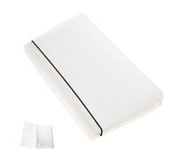JEWEDECO Álbum para Entradas de Cine y Conciertos Multifuncional, Protector de Billetes Hojas Sueltas de Pp Blanco, Diseño Conmemorativo Adecuado para Regalar