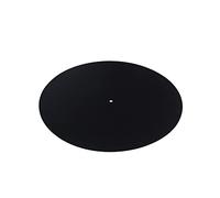JEWEDECO Almohadilla Para Tocadiscos Alfombrilla Antiestática Tapete Disco Vinilo Lana Negro