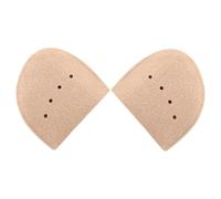 JEWEDECO Almohadillas Pies para Zapatos de Punta, Cubiertas Dedos del Pie de Fieltro, Color Khaki, Talla S, Diseño Perforado y Absorción de Impactos para Ballet y Danza, para Bailarines