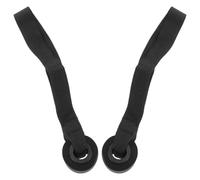 JEWEDECO Anclaje Resistencia Fuerte Estabilidad Añadida y de Puerta Fitness 2 Piezas, Material PVC Negro para Entrenamiento Bandas de Resistencia en Casa