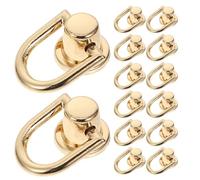 JEWEDECO Anillas en D de Aleación para Manualidades, 25 Piezas Tono Dorado Claro, Hebillas Semicirculares Tornillo para Herrajes de Cierre de Bolso, Suministros Resistentes para Bolsos