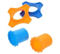 JEWEDECO Anillos and Caída de Silicona Hexagonales Antivuelco para Micrófono Protección Antideslizante Juego de 2 Sets para de Grabación y Ktv